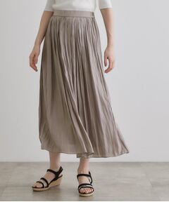 grove / グローブ スカート | 割線サテンギャザースカート