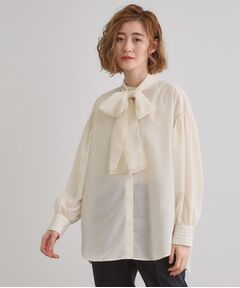 grove / グローブ シャツ・ブラウス | 2WAYシアーボウタイブラウス