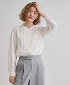 grove / グローブ シャツ・ブラウス | スパンビンテージフリルブラウス