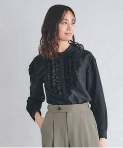 grove / グローブ シャツ・ブラウス | スパンビンテージフリルブラウス