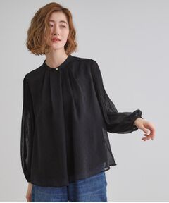 grove / グローブ シャツ・ブラウス | 【華やか】プリントアソート袖プリーツブラウス