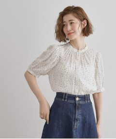 grove / グローブ シャツ・ブラウス | 【洗える】ヴィンテージサテンウイングスリーブブラウス