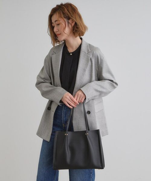 【福袋セール】 セール】 【雑誌掲載】タックハンドルスクエア2WAYトート バッグ