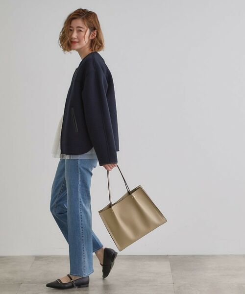 grove / グローブ トートバッグ | 【雑誌掲載】タックハンドルスクエア2WAYトート | 詳細6