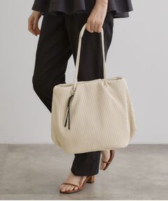 grove / グローブ トートバッグ | プリーツハトメチャーム付きトート