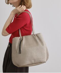 grove / グローブ トートバッグ | プリーツハトメチャーム付きトート