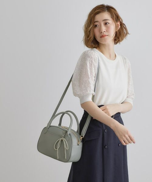 grove / グローブ ボストンバッグ | リボンチャーム2WAYボストン | 詳細8