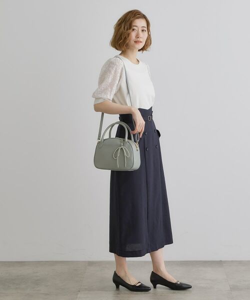 grove / グローブ ボストンバッグ | リボンチャーム2WAYボストン | 詳細9