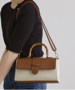 grove / グローブ ハンドバッグ | 【雑誌掲載】フラップバンブーハンドル2WAYトート