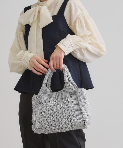 grove / グローブ トートバッグ | 【雑誌掲載】ラメコードスクエア2WAYトート | 詳細1