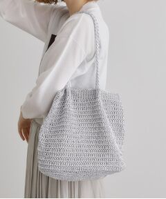 grove / グローブ トートバッグ | ラメコードタックハンドルトート