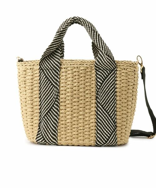 ハンドバッグ GROVE 25ss GRVB_FLOWER TOTE BAG セール】 ペーパー巾着コードラメ2WAYトート （トートバッグ