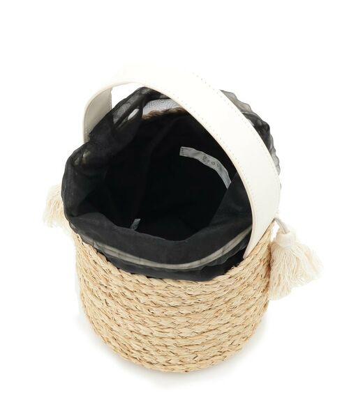 grove / グローブ ショルダーバッグ | ラフィアバケツタッセル巾着ショルダー | 詳細12