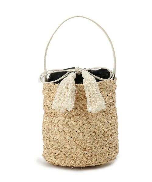 grove / グローブ ショルダーバッグ | ラフィアバケツタッセル巾着ショルダー | 詳細7