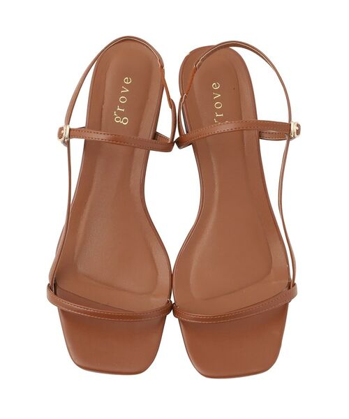 grove / グローブ サンダル | 【細めのストラップでトレンド感◎】スリムストリングヒールサンダル | 詳細4