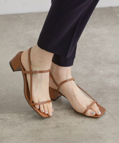 grove / グローブ サンダル | 【細めのストラップでトレンド感◎】スリムストリングヒールサンダル | 詳細6
