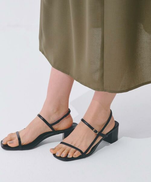 grove / グローブ サンダル | 【細めのストラップでトレンド感◎】スリムストリングヒールサンダル | 詳細9