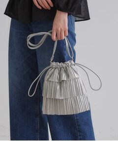 grove / グローブ ショルダーバッグ | ラメプリーツティアードミニショルダー