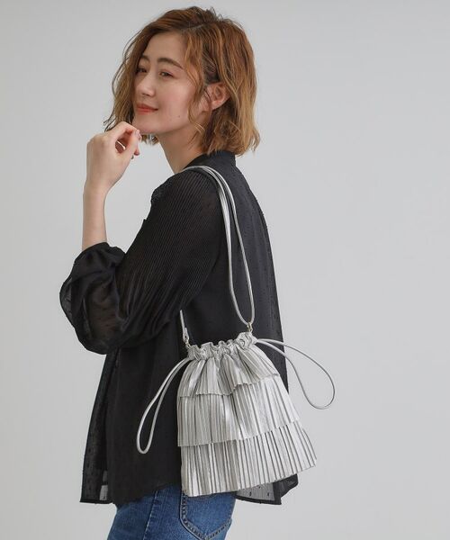 grove / グローブ ショルダーバッグ | ラメプリーツティアードミニショルダー | 詳細1