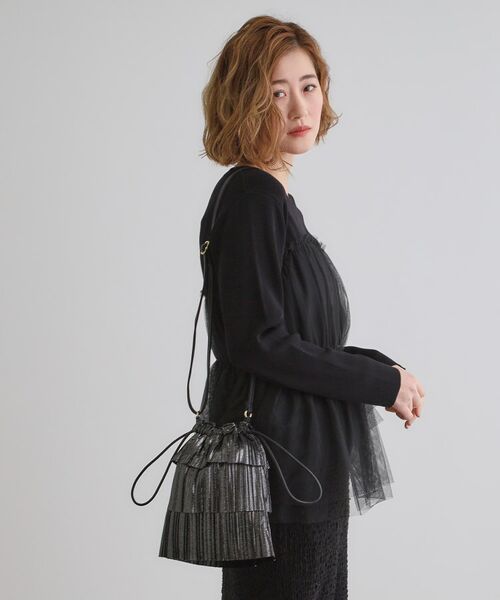 grove / グローブ ショルダーバッグ | ラメプリーツティアードミニショルダー | 詳細3