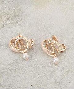 grove / グローブ ピアス・イヤリング | 【痛くなりにくい】エポメタルリングパール調イヤリング