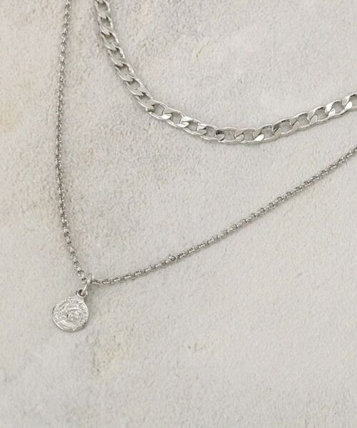 grove / グローブ ネックレス・ペンダント・チョーカー | ミニコイン2連チェーンネックレス | 詳細1