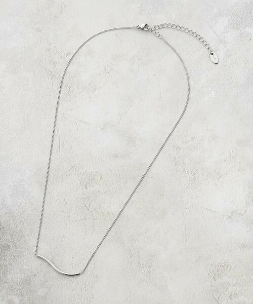 grove / グローブ ネックレス・ペンダント・チョーカー | 【ステンレス】ニュアンスメタルバーネックレス | 詳細2