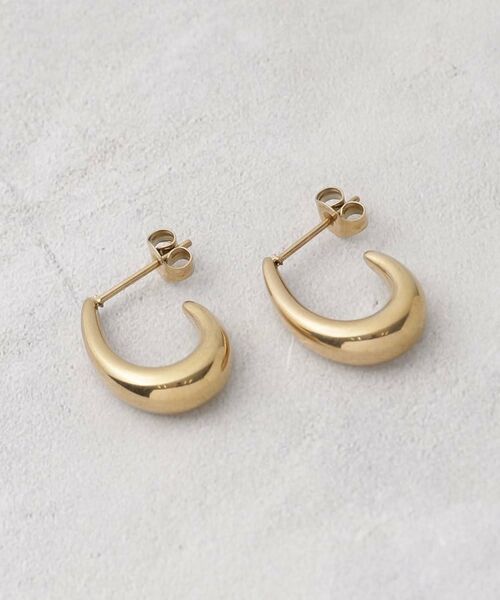 grove / グローブ ピアス・イヤリング | 【ステンレス】メタルオーバルピアス | 詳細1