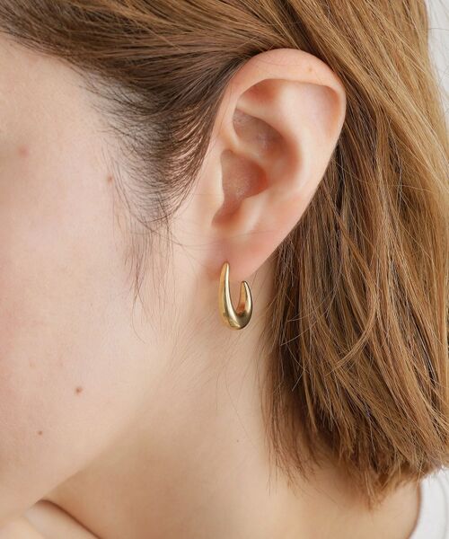 grove / グローブ ピアス・イヤリング | 【ステンレス】メタルオーバルピアス | 詳細4