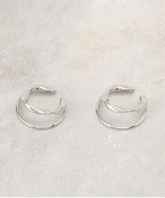 grove / グローブ ピアス・イヤリング | ダブルメタルラインイヤカフ