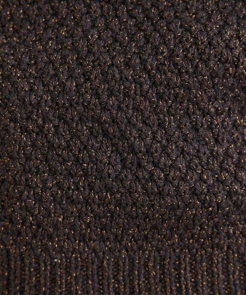 grove / グローブ ニット・セーター | ラメの上品な輝きが魅力 ラメカノコスリーブレスニット | 詳細9