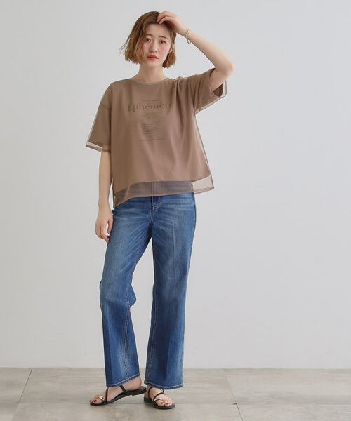 grove / グローブ Tシャツ | 【接触冷感・UVカット】大人のチュールレイヤードTシャツ | 詳細11