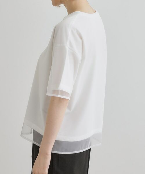 grove / グローブ Tシャツ | 【接触冷感・UVカット】大人のチュールレイヤードTシャツ | 詳細14