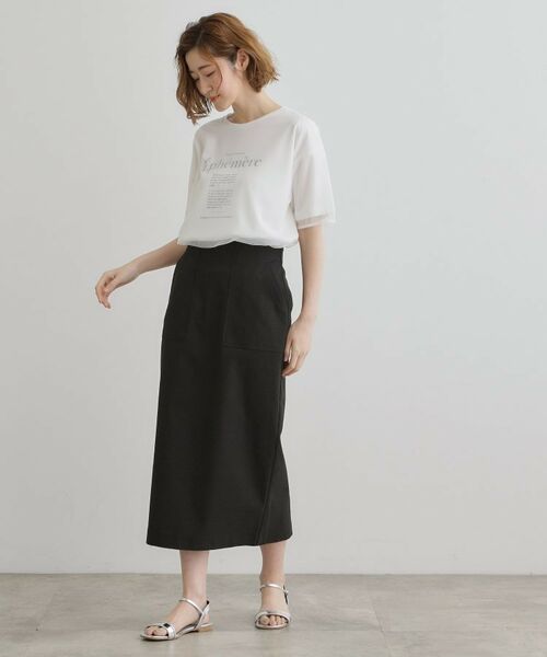 grove / グローブ Tシャツ | 【接触冷感・UVカット】大人のチュールレイヤードTシャツ | 詳細3