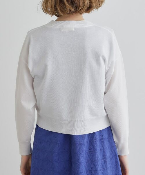 grove / グローブ カーディガン・ボレロ | 【洗える】シアーニットジップカーディガン | 詳細16