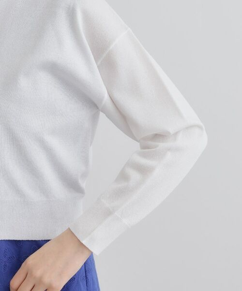 grove / グローブ カーディガン・ボレロ | 【洗える】シアーニットジップカーディガン | 詳細18