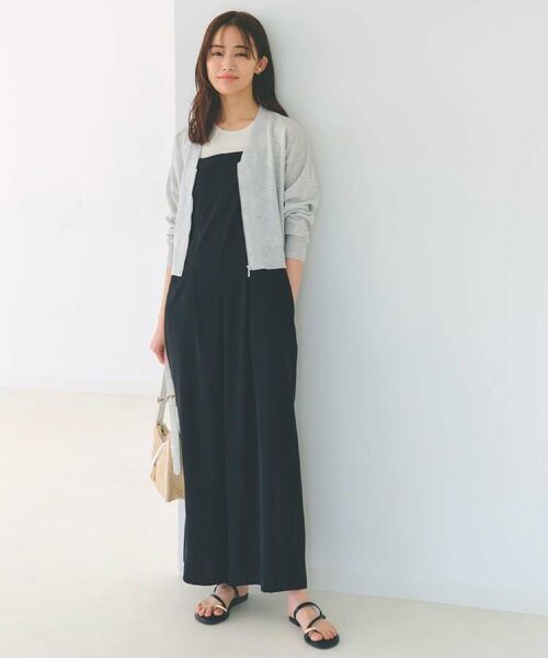 grove / グローブ カーディガン・ボレロ | 【洗える】シアーニットジップカーディガン | 詳細8