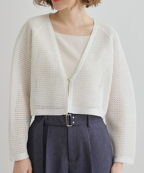 grove / グローブ カーディガン・ボレロ | ワイドスリーブメッシュカーディガン | 詳細13
