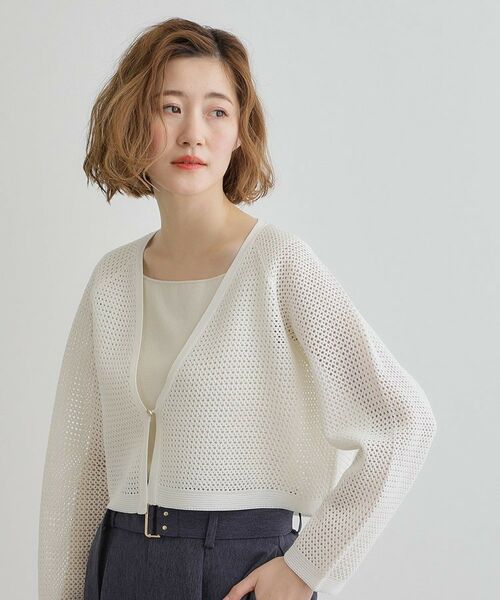 grove / グローブ カーディガン・ボレロ | ワイドスリーブメッシュカーディガン | 詳細2