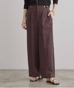 grove / グローブ パンツ | 【レースの透け感が軽やか】エンブロイダリーレースワイドパンツ