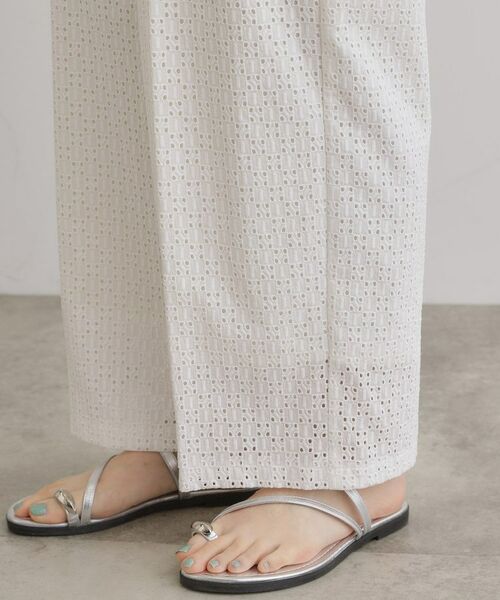 grove / グローブ パンツ | 【レースの透け感が軽やか】エンブロイダリーレースワイドパンツ | 詳細20