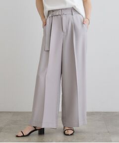 grove / グローブ パンツ | デニムライクベルト付きワイドパンツ