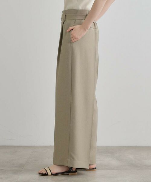 grove / グローブ パンツ | デニムライクベルト付きワイドパンツ | 詳細15