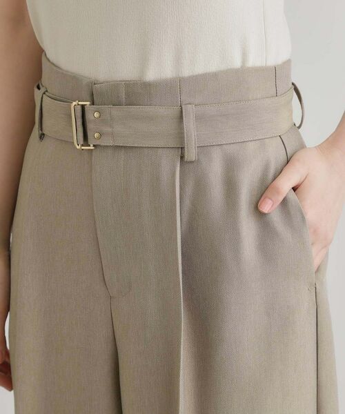 grove / グローブ パンツ | デニムライクベルト付きワイドパンツ | 詳細18