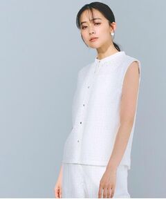 grove / グローブ シャツ・ブラウス | 繊細なレースで魅せるエンブロイダリーレースバンドカラーシャツ