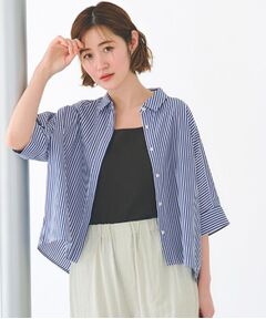 grove / グローブ シャツ・ブラウス | 【夏に嬉しい機能付き】ドルマンクロップドシャツ
