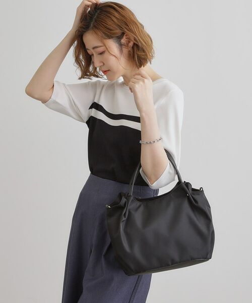 grove / グローブ トートバッグ | 【晴れの日も雨の日も】撥水タック3層2WAYトート | 詳細4