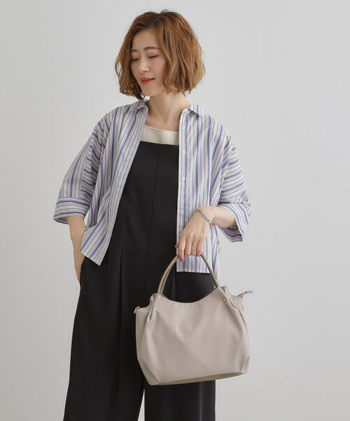 grove / グローブ トートバッグ | 【晴れの日も雨の日も】撥水タック3層2WAYトート | 詳細6