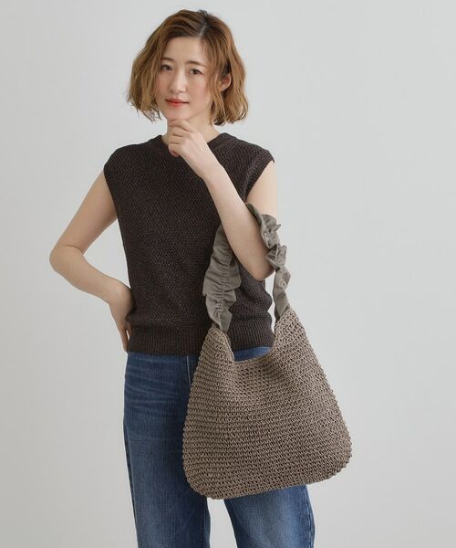 grove / グローブ ショルダーバッグ | フリルギャザーペーパーワンショルダー | 詳細1