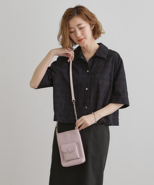 grove / グローブ ショルダーバッグ | クルミポケットサイドチェーンミニショルダー | 詳細9